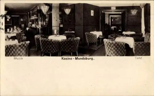 Ak Hamburg Uhlenhorst Mundsburg, Inneres vom Kasino