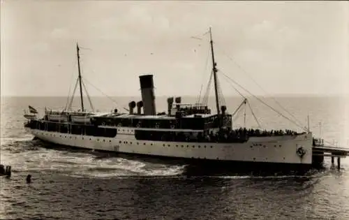 Ak Ostseebad Heringsdorf auf Usedom, Dampfer Odin, Reederei Braeunlich