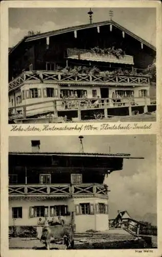 Ak Flintsbach am Inn in Oberbayern, Hohe Asten, Hinterastnerdorf, Gaststätte, Max Weiss