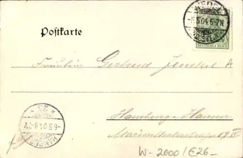 Ak Wedel an der Elbe, Bahnhofstraße
