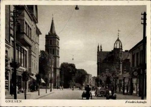 Ak Gniezno Gnesen Posen, Friedrichstraße