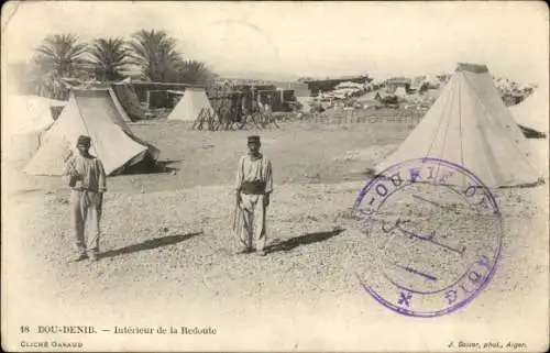 Ak Bou Denib Marokko, Intérieur de la Redoute, Zelte