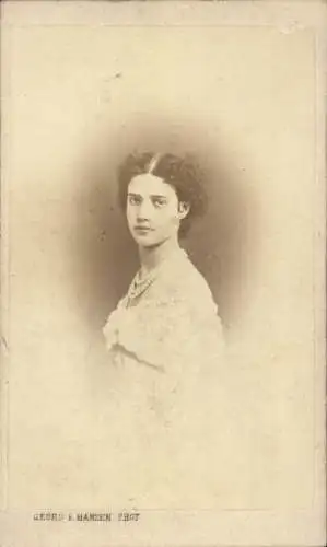 CdV Dagmar von Dänemark, Zarin Maria Feodorowna, Mutter von Zar Nikolaus II., Portrait vor 1864