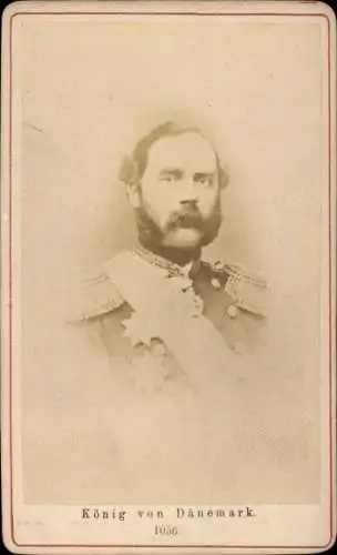 CdV Christian IX, König von Dänemark, Portrait in Uniform