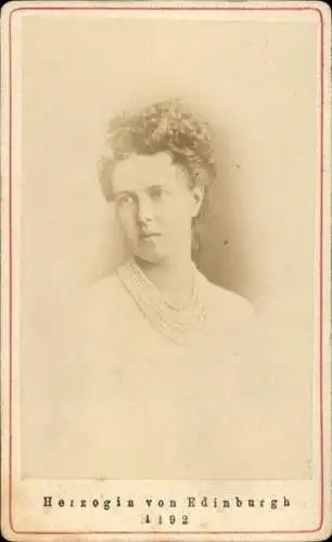 CdV Marija Alexandrowna Romanowa, Herzogin von Edinburgh, Portrait