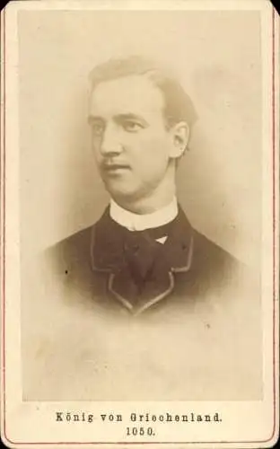 CdV Georg I, König von Griechenland, Portrait