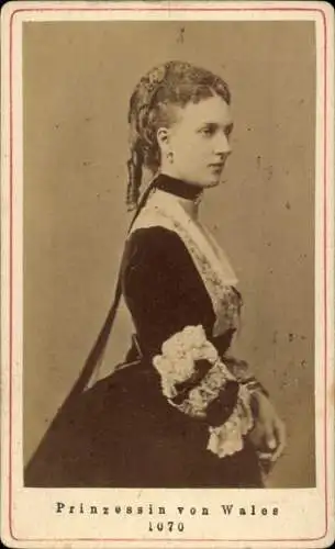 CdV Prinzessin von Wales, Alexandra von Dänemark, Portrait