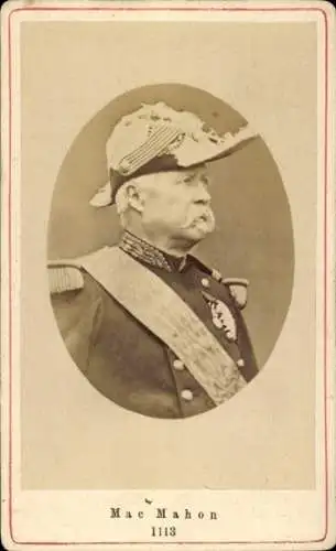 CdV Patrice de Mac-Mahon, französischer Staatspräsident, Portrait