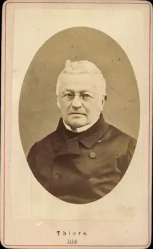 CdV Adolphe Thiers, Französischer Staatspräsident, Portrait