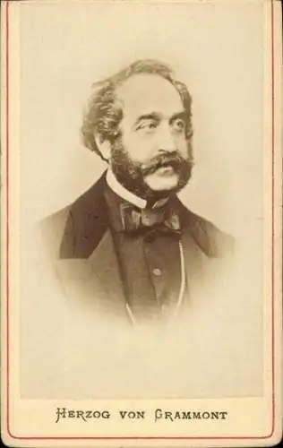 CdV Antoine Alfred Agénor de Gramont, Herzog von Grammont, Portrait