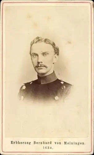 CdV Erbherzog Bernhard von Meiningen, Portrait