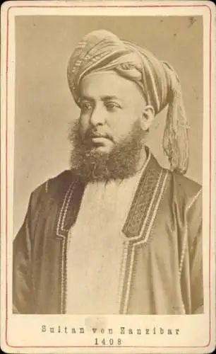 CdV Sultan von Zanzibar, Barghasch ibn Said, Portrait