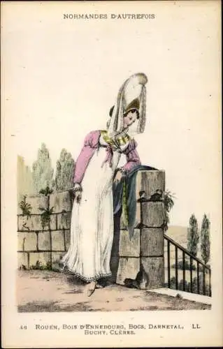 Künstler Ak Normandes d'Autrefois, Tracht, Rouen, Buchy, Cleres