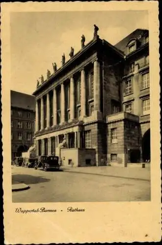 Ak Barmen Wuppertal Nordrhein Westfalen, Rathaus