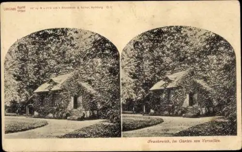 Stereo Ak Versailles Yvelines, Garten