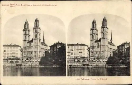 Stereo Ak Zürich Stadt Schweiz, Dom