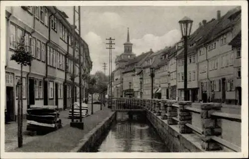 Ak Schmalkalden im Thüringer Wald, Fluss, Brücke, Straße