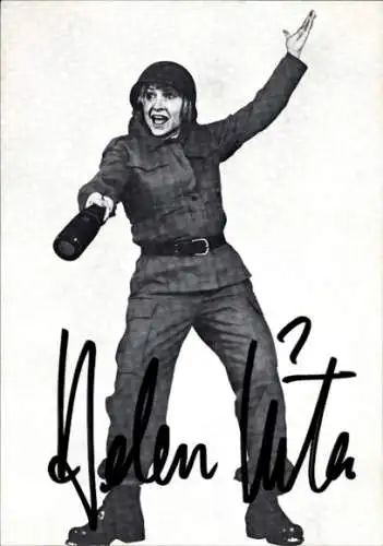 Ak Schauspielerin Helen Vita, Portrait, Autogramm, meine Mutter die Generalin