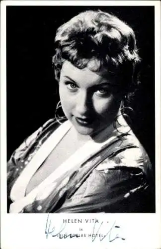 Ak Schauspielerin Helen Vita, Portrait, Autogramm