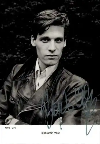 Ak Schauspieler Benjamin Völz, Portrait, Autogramm
