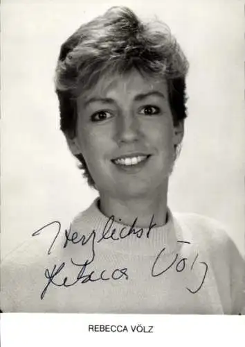 Ak Schauspielerin Rebecca Völz, Portrait, Autogramm