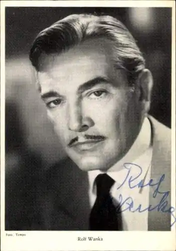 Ak Schauspieler Rolf Wanka, Portrait, Autogramm