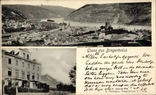 Ak Bingerbrück Bingen am Rhein, Gesamtansicht, Hotel Mohrmann