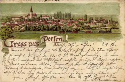 Litho Dorfen in Oberbayern, Gesamtansicht