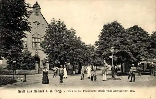 Ak Hennef an der Sieg, Frankfurter Straße, Amtsgericht