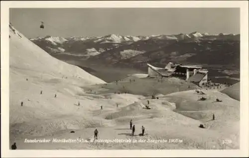 Ak Innsbruck in Tirol, Innsbrucker Nordkettenbahn, Wintersportbetrieb, Seegrube