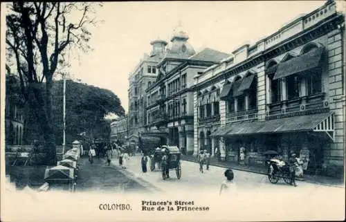 Ak Colombo Sri Lanka Ceylon, Prinzenstraße