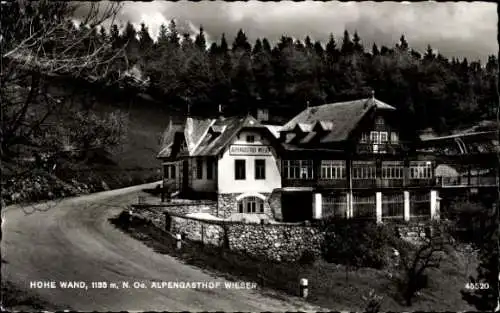 Ak Hohe Wand Niederösterreich, Alpengasthof Wieser