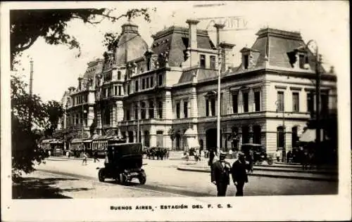 Ak Buenos Aires, Argentinien, Bahnhof