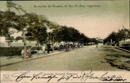 Ak Santa Fe Argentinien, Avenida General Belgrano