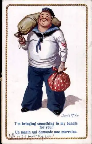 Künstler Ak McGill, Donald, Un marin qui demande une marraine, Matrose