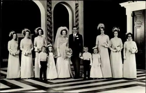 Ak Prinzessin Beatrix der Niederlande, Claus von Amsberg, Hochzeit, 1966