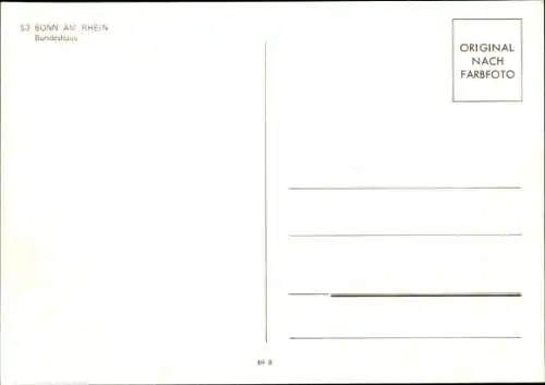 Ak Bonn am Rhein, Bundeshaus
