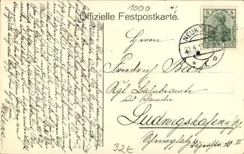 Künstler Ak Berlin, Deutsches Musikfest Juni 1913, Allgemeiner Deutscher Musiker Verband