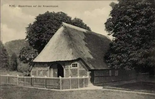 Ak Kiel, Krusenkoppel, Bauernhaus