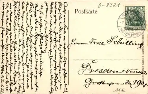 Ak Ottendorf Sebnitz Sächsische Schweiz, Forsthaus Zeughaus, Goldstein, Hinteres Raubschloss