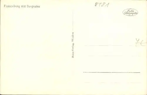 Ak Flossenbürg in der Oberpfalz, Gesamtansicht, Burgruine