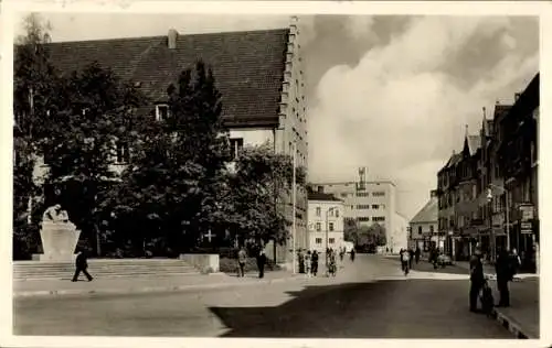Ak Weiden in der Oberpfalz, Straßenpartie