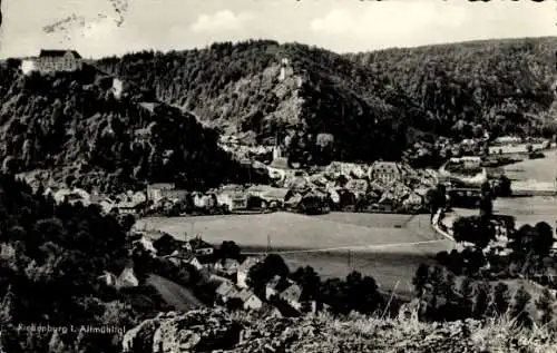 Ak Riedenburg in Niederbayern, Gesamtansicht, Falkenburg