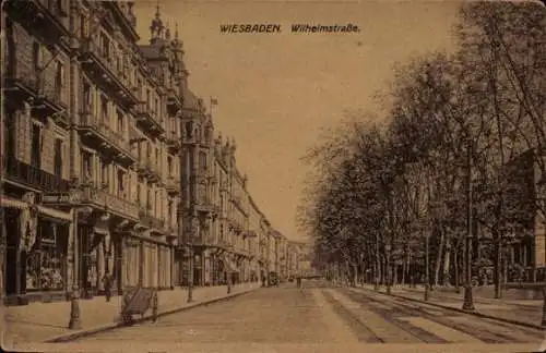 Ak Wiesbaden in Hessen, Wilhelmstraße