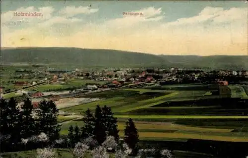 Ak Holzminden an der Weser, Panorama