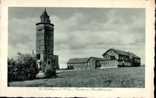 Ak Niederreifenberg Schmitten im Taunus, Großer Feldberg, Turm, Gasthäuser