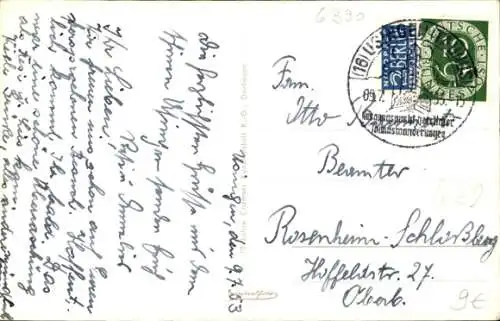 Ak Usingen im Taunus Hessen, Schlossplatz, Rathaus