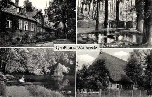 Ak Walsrode, Klosterhof, Eckernworth, Heidemuseum