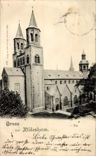 Ak Hildesheim in Niedersachsen, Dom, Außenansicht