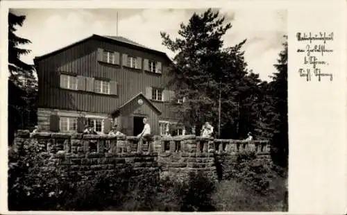 Ak Schöna Sächsische Schweiz, Naturfreundehaus am Zirkelstein